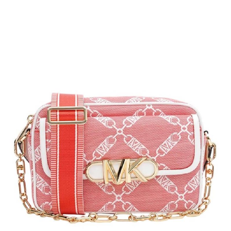 Michael Kors Parker Monogram-Print Crossbody Bag_Pink