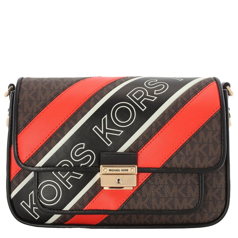 Michael Kors Brown Ladies Signature Bradshaw Medium Messenger Crossbody Bag_Brown