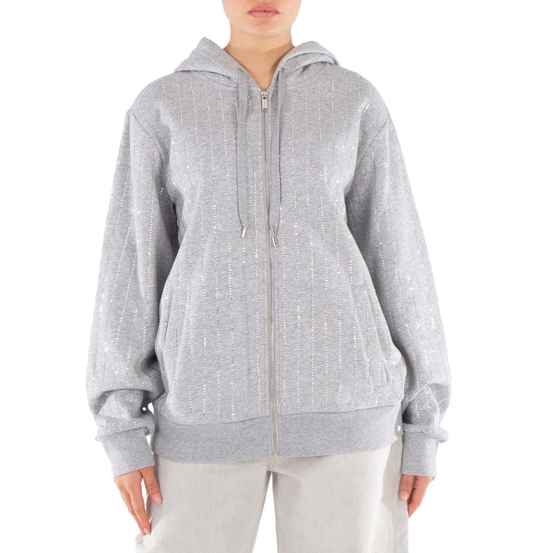 Michael Kors Long Sleeve Zip-Up Hoodie