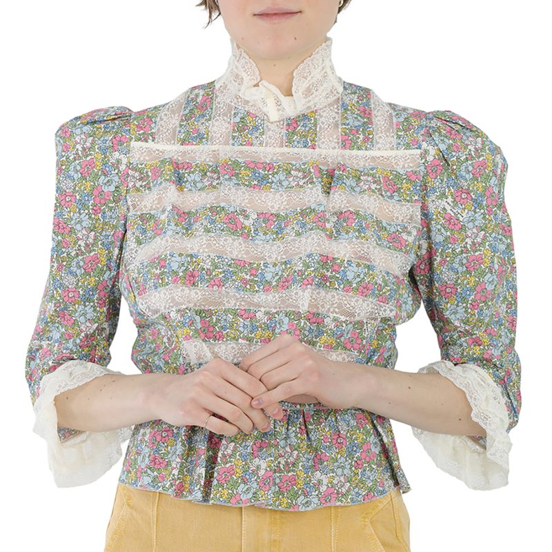 Multicolor Victorian Blouse