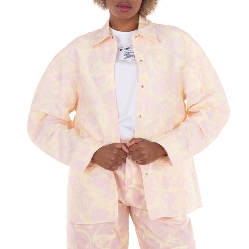Taffeta Shirt With Floral Print