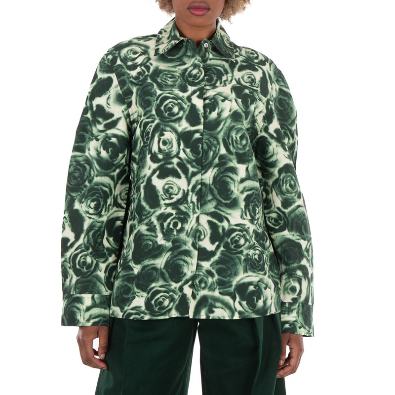 Rose Taffeta Blouse