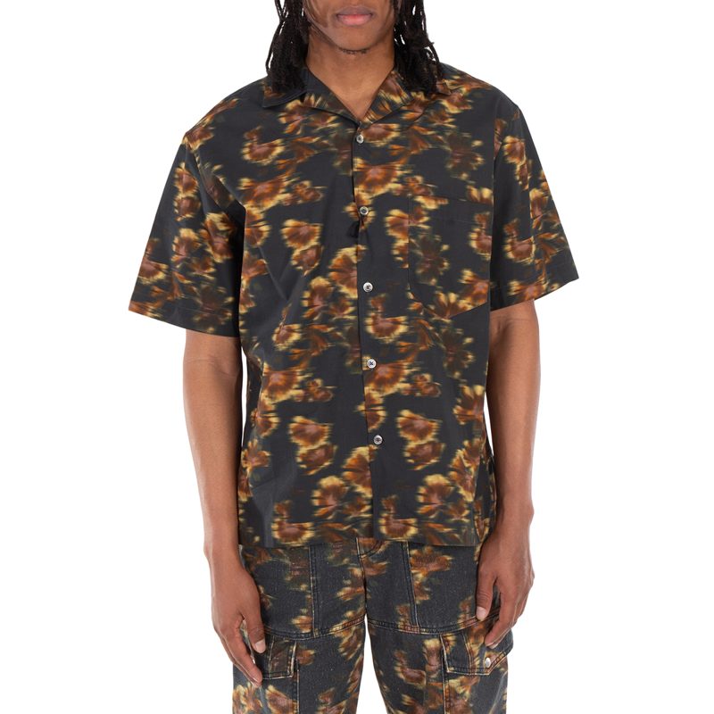 Mens Black Lazlo Ginkgo Shirt