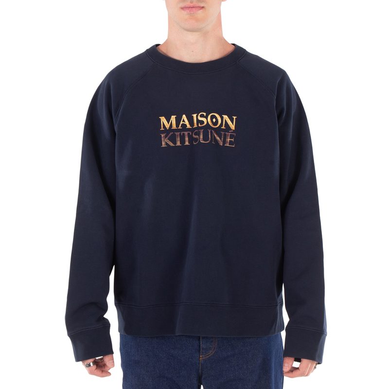 Maison Kitsune Gradient Logo Oversized Sweatshirt