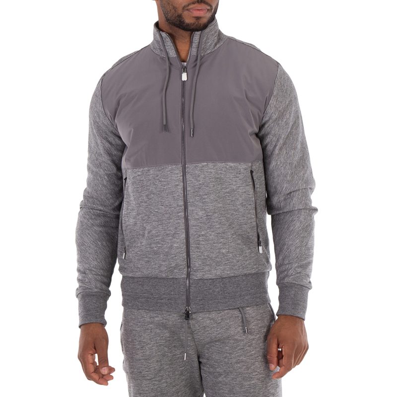 Hugo [보스] Shepherd Regular-Fit Zipped Sweatshirt_Medium Grey