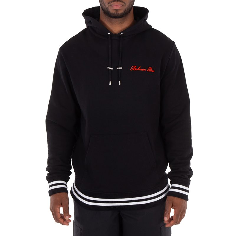 Signature-Embroidered Cotton Hoodie