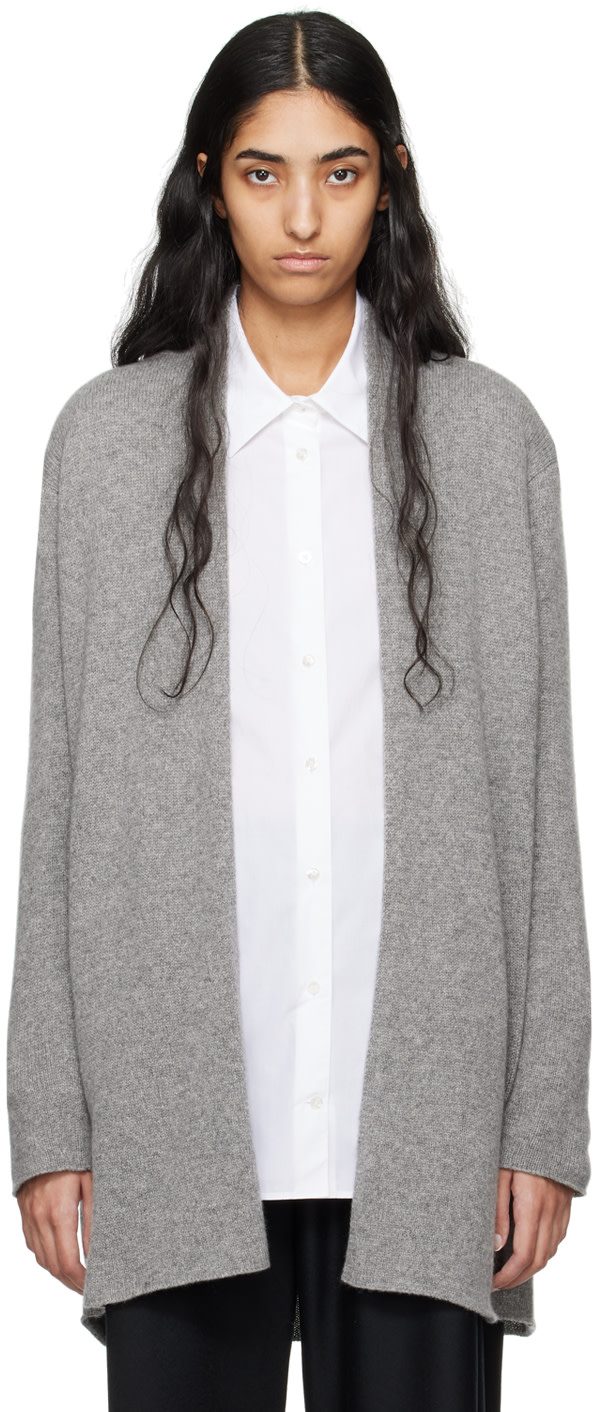 The Row Gray Fulham Cardigan 242359F095001