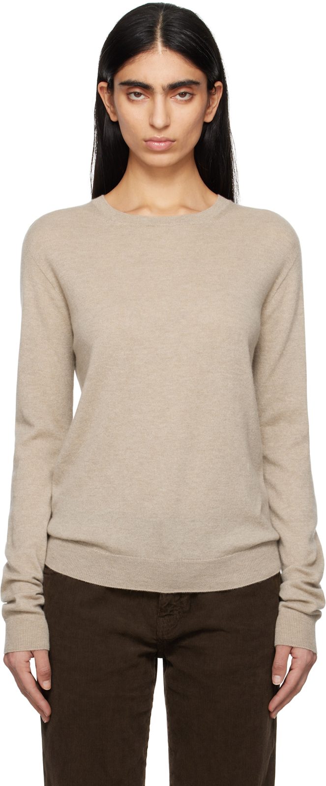 The Row Beige Jazor Sweater 251359F096013