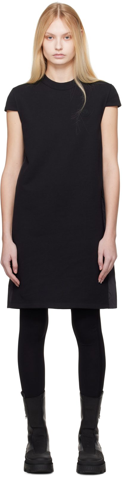 Black Knife Pleat Minidress 251111F052000
