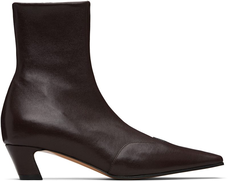 Brown Nevada Stretch Low Boots 252914F113001