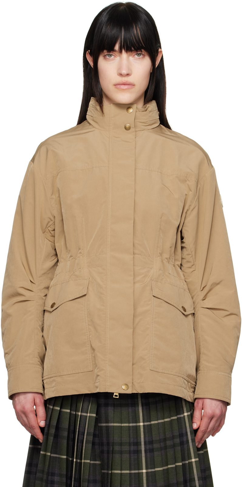 Beige Nades Short Jacket 251111F063054