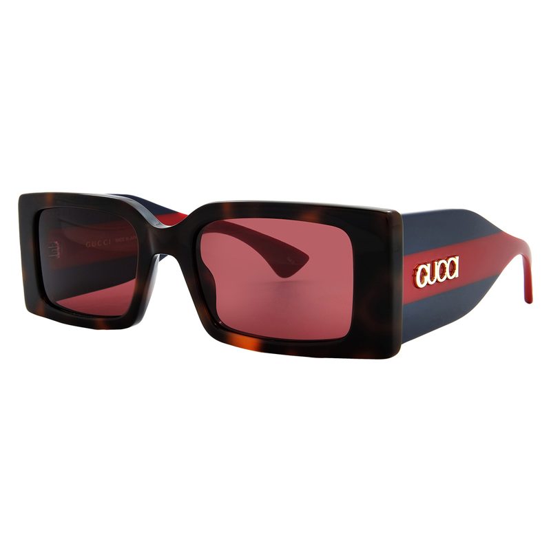 Red Rectangular Ladies Sunglasses GG1860S 002 52