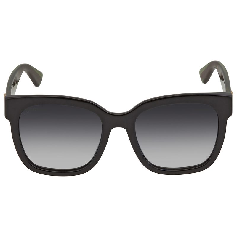 Grey Gradient Square Ladies Sunglasses GG0034SN 002 54