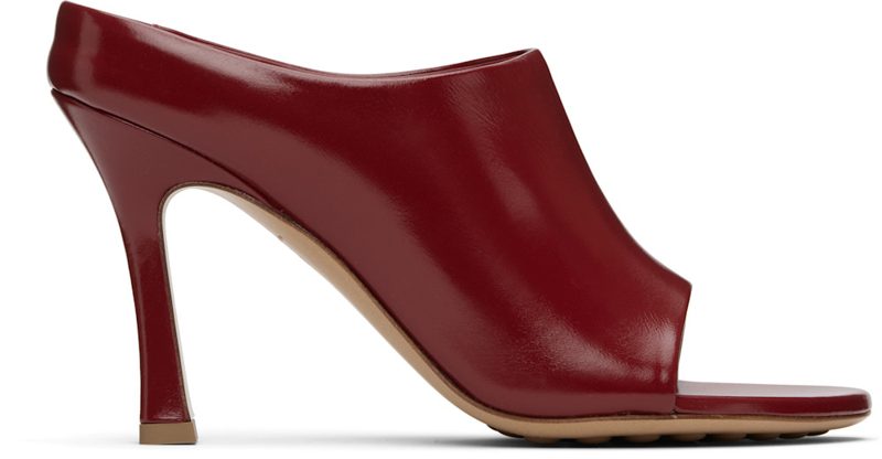 Red Rana Mule Heeled Sandals 251798F125005