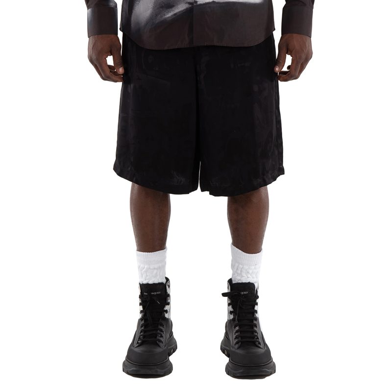 Alexander McQueen Viscose Logo-Jacquard Shorts