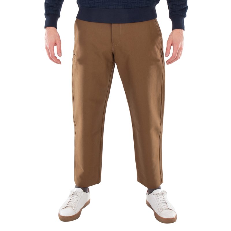 Straight-Leg Cotton Pants