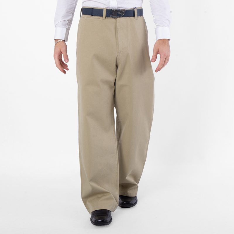 Cotton Wide-Leg Trousers