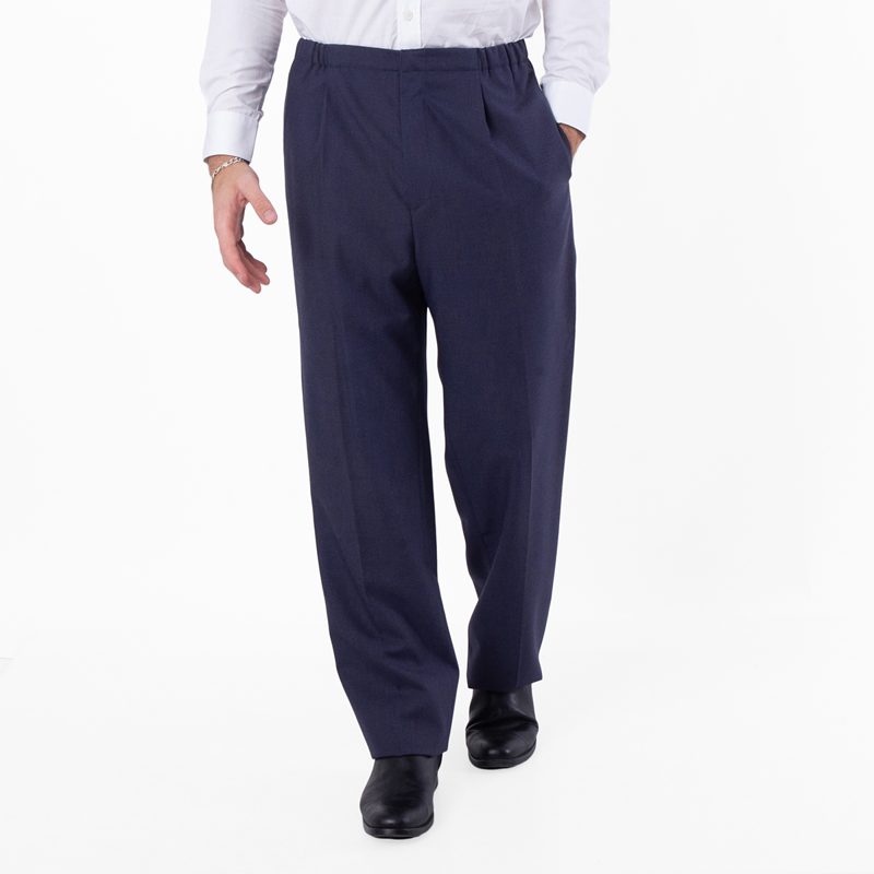 Straight-Leg Wool Trousers