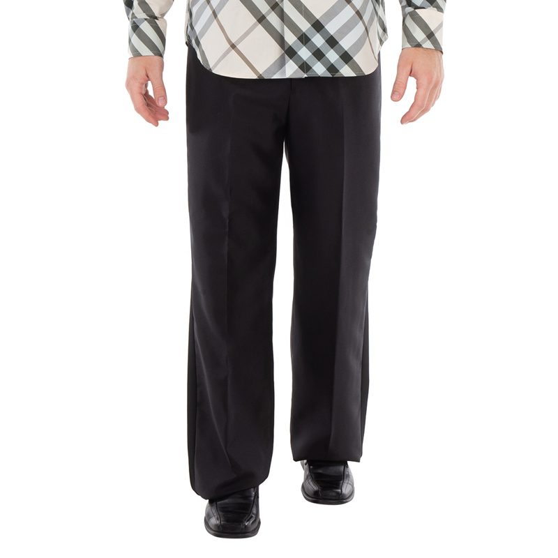 Straight-Leg Wool Blend Trousers