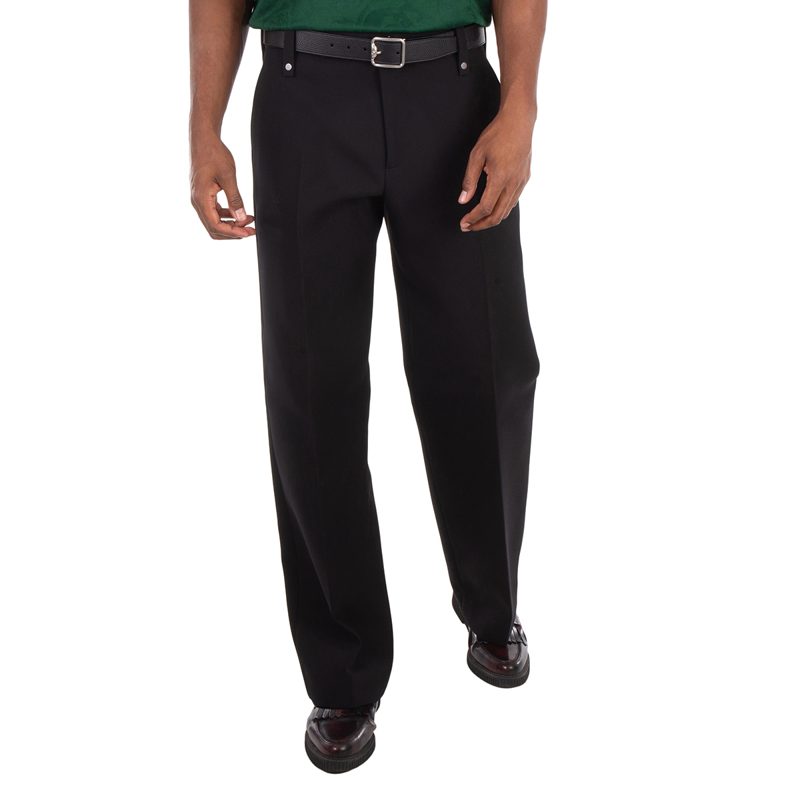 Wool Blend Tailored Trousers