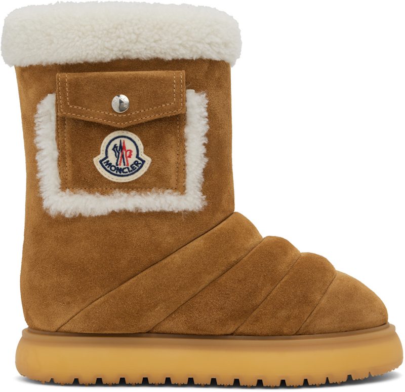 Tan Gaia Pocket Mid Snow Boots 242111F114001