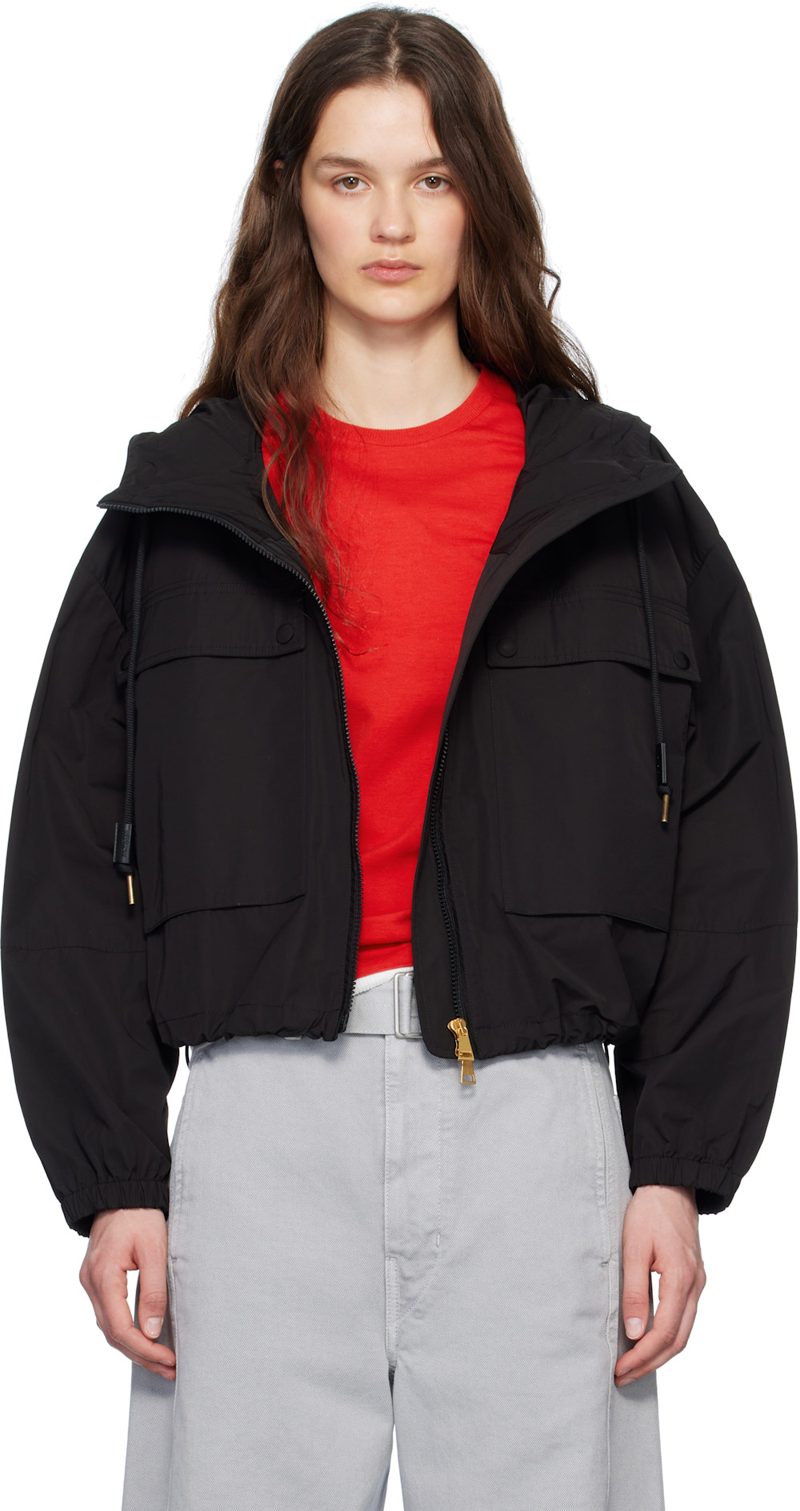 Black Sauvan Hooded Jacket 251111F063046