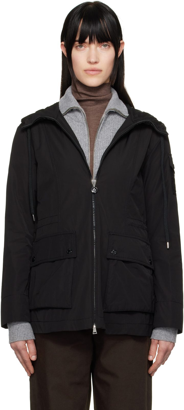 Black Leandro Hooded Jacket 251111F063051