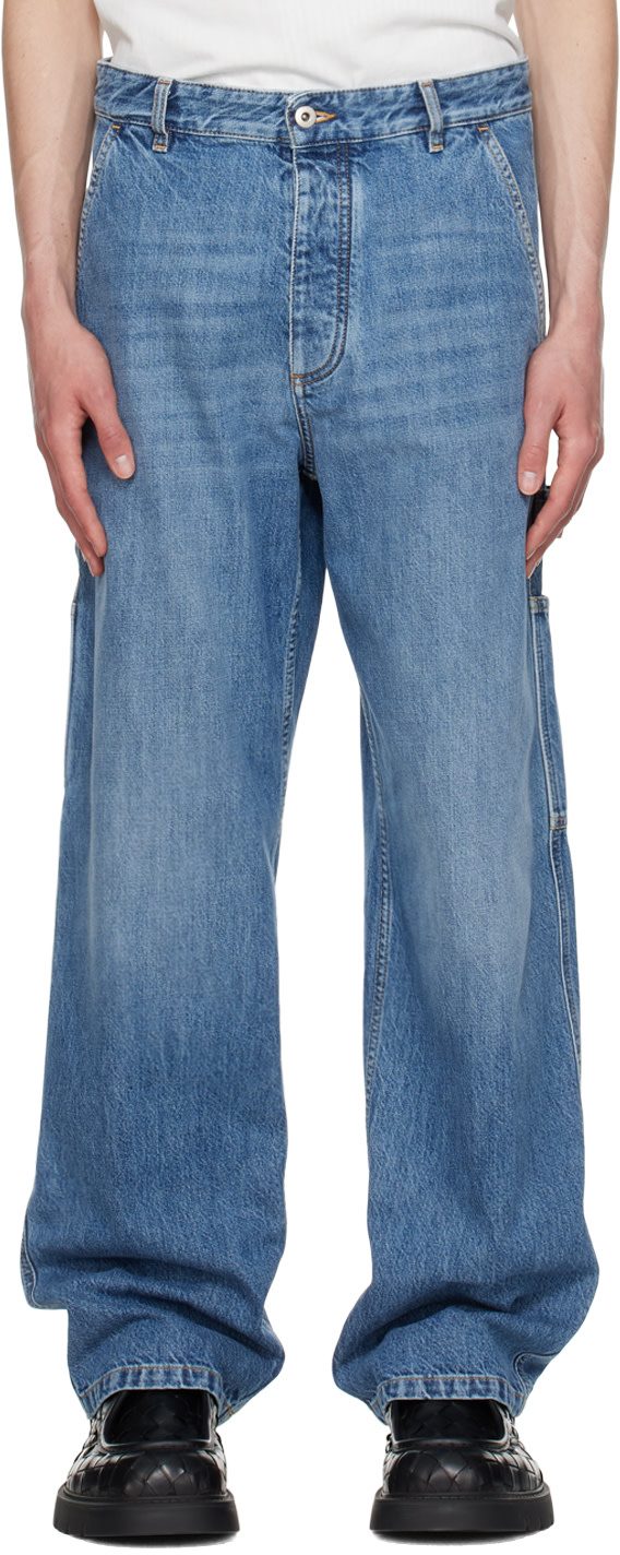 Blue Faded Jeans 242798M186001