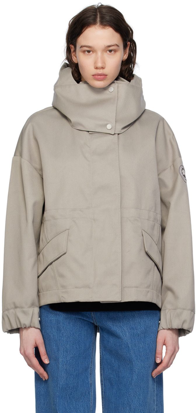 Gray Olivine Jacket 241014F063005