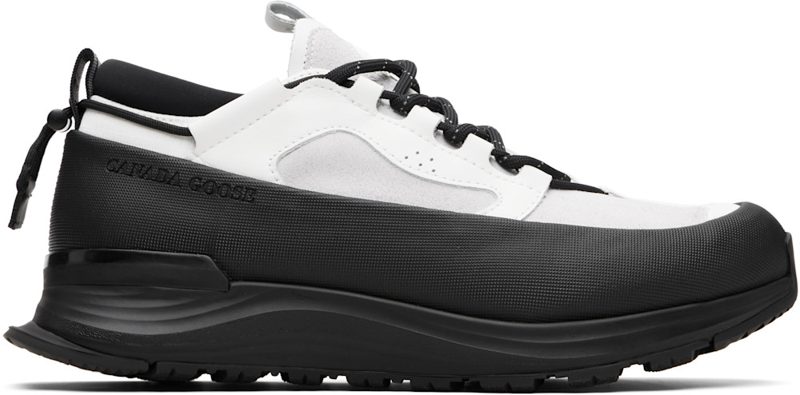 White & Black Glacier Trail Sneakers 252014M237004