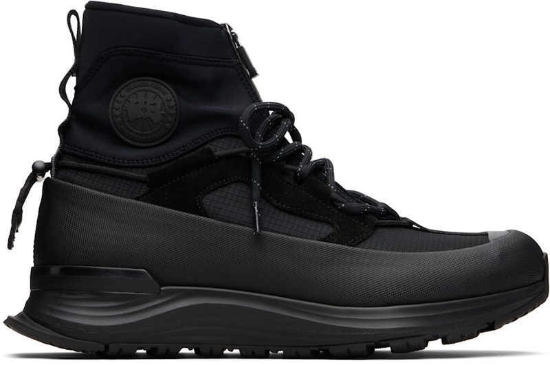 Black Glacier Trail High Sneakers 252014M236001