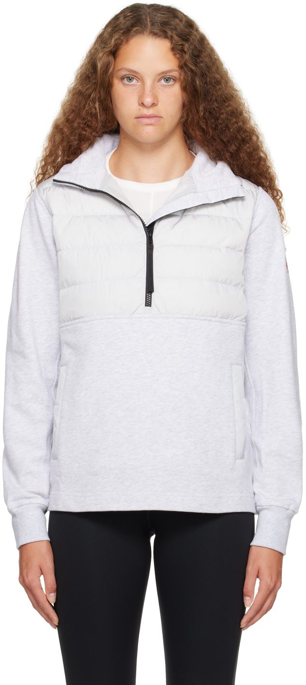 Silver Muskoka Down Sweatshirt 232014F061020