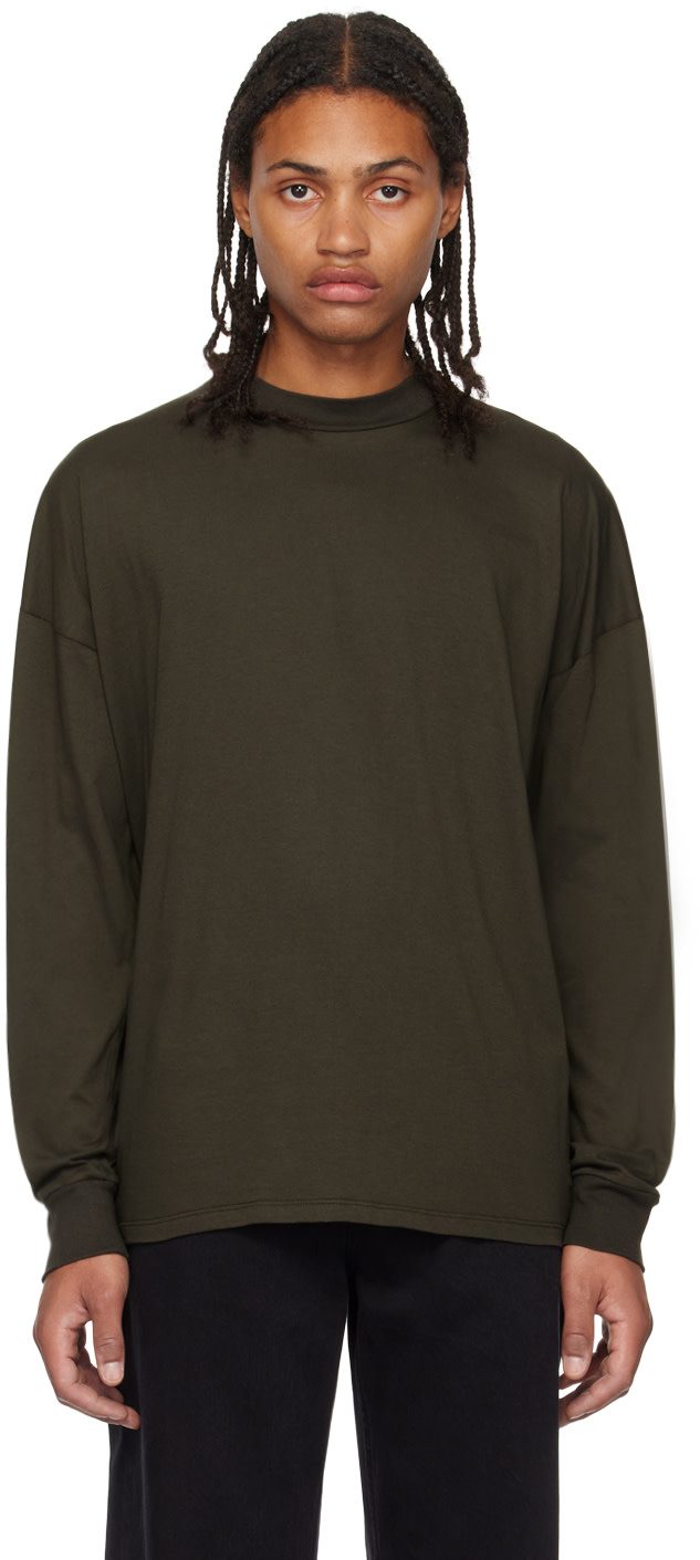 The Row Green Drago Long Sleeve T-Shirt 232359M213017