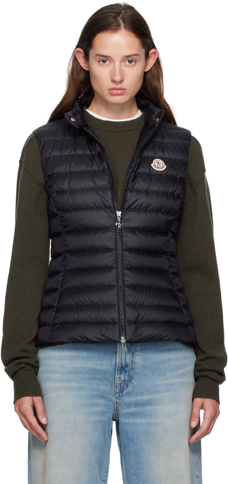 Black Igens Down Vest 252111F061014