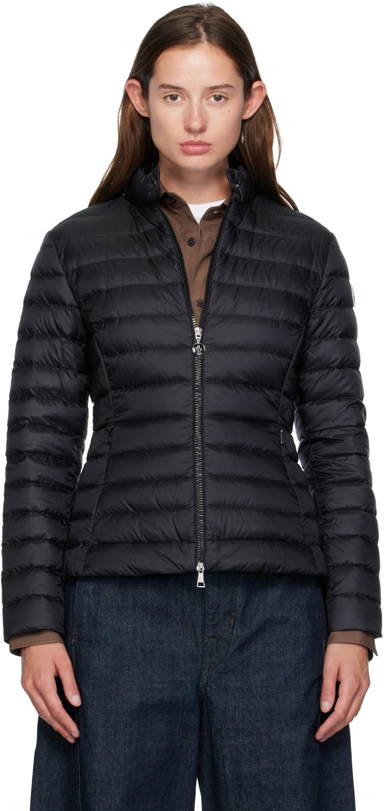 Black Igelle Down Jacket 252111F063009