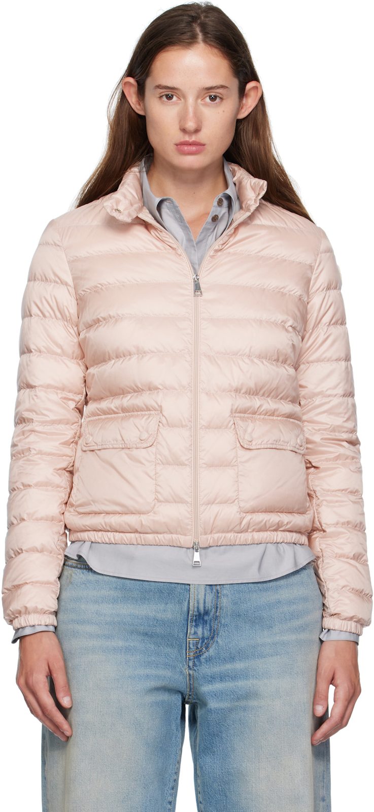 Pink Lans Down Jacket 252111F061009