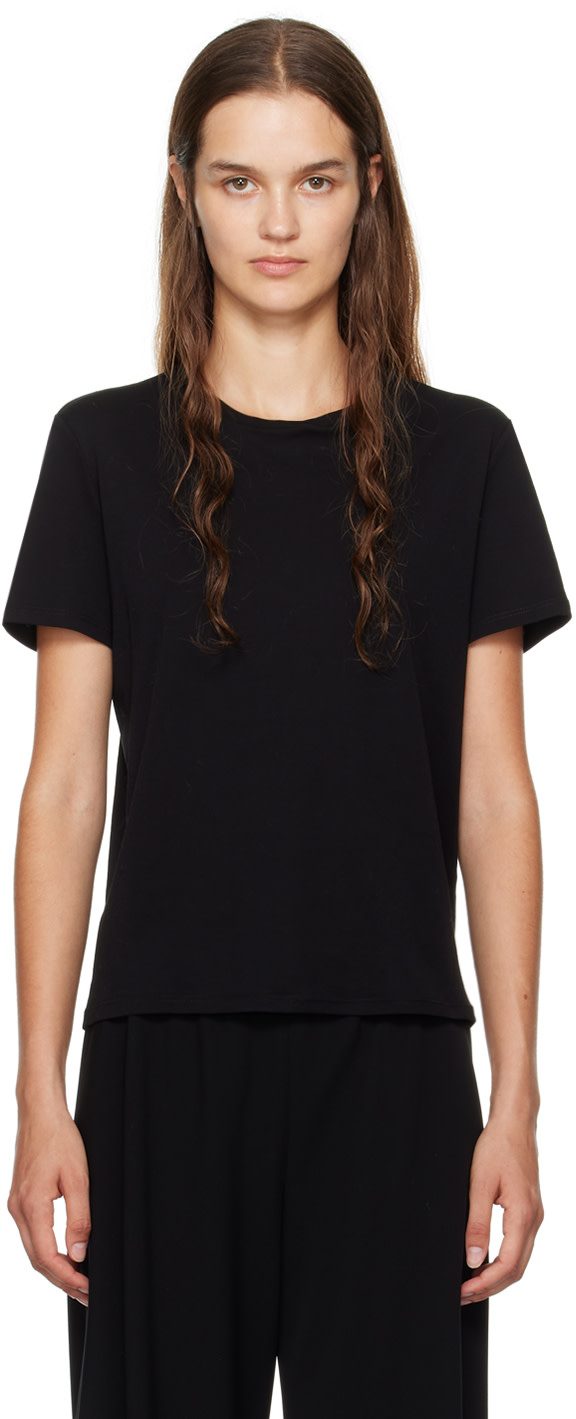 The Row Black Wesler T-Shirt 242359F110005