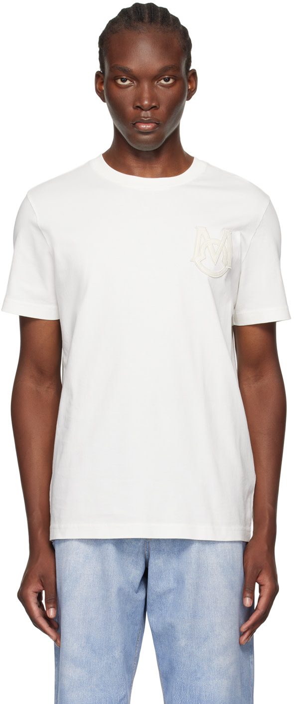 White Monogram T-Shirt 242111M213116