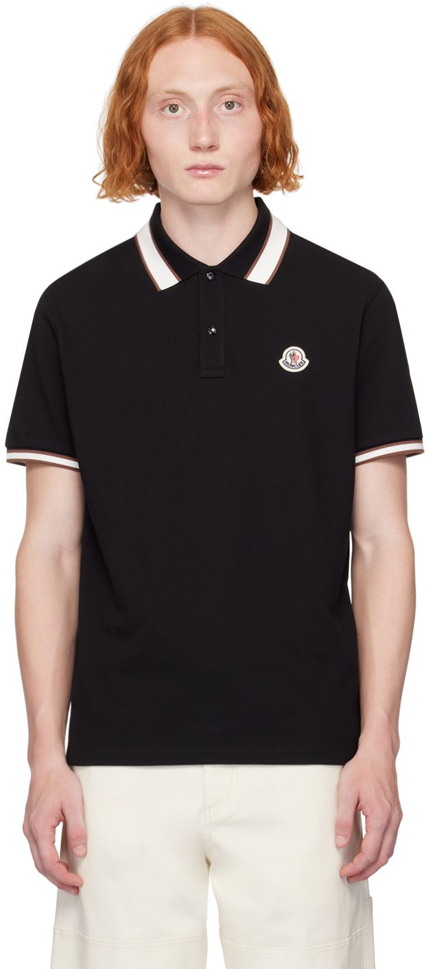 Black Two-Button Polo 242111M212038