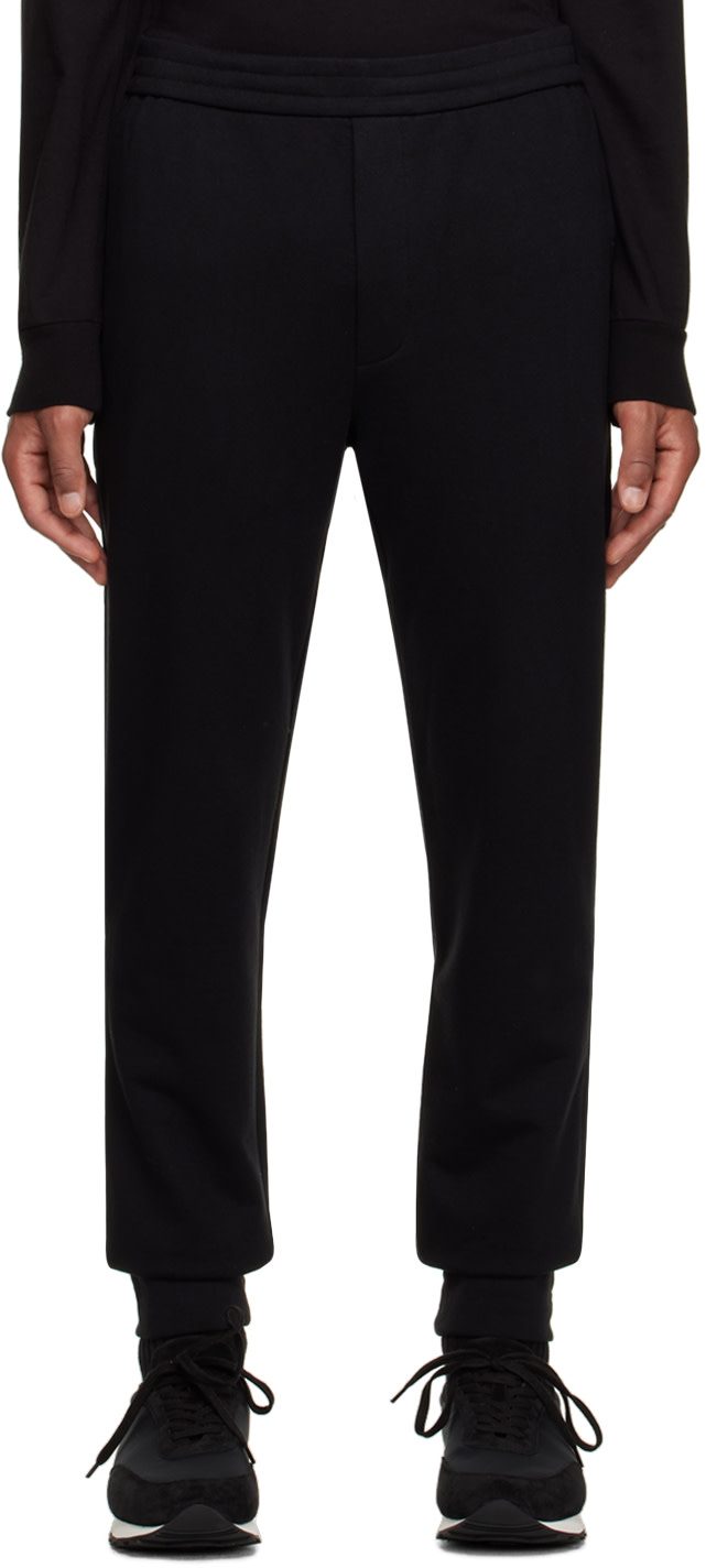 The Row Black Edgar Sweatpants 232359M190001