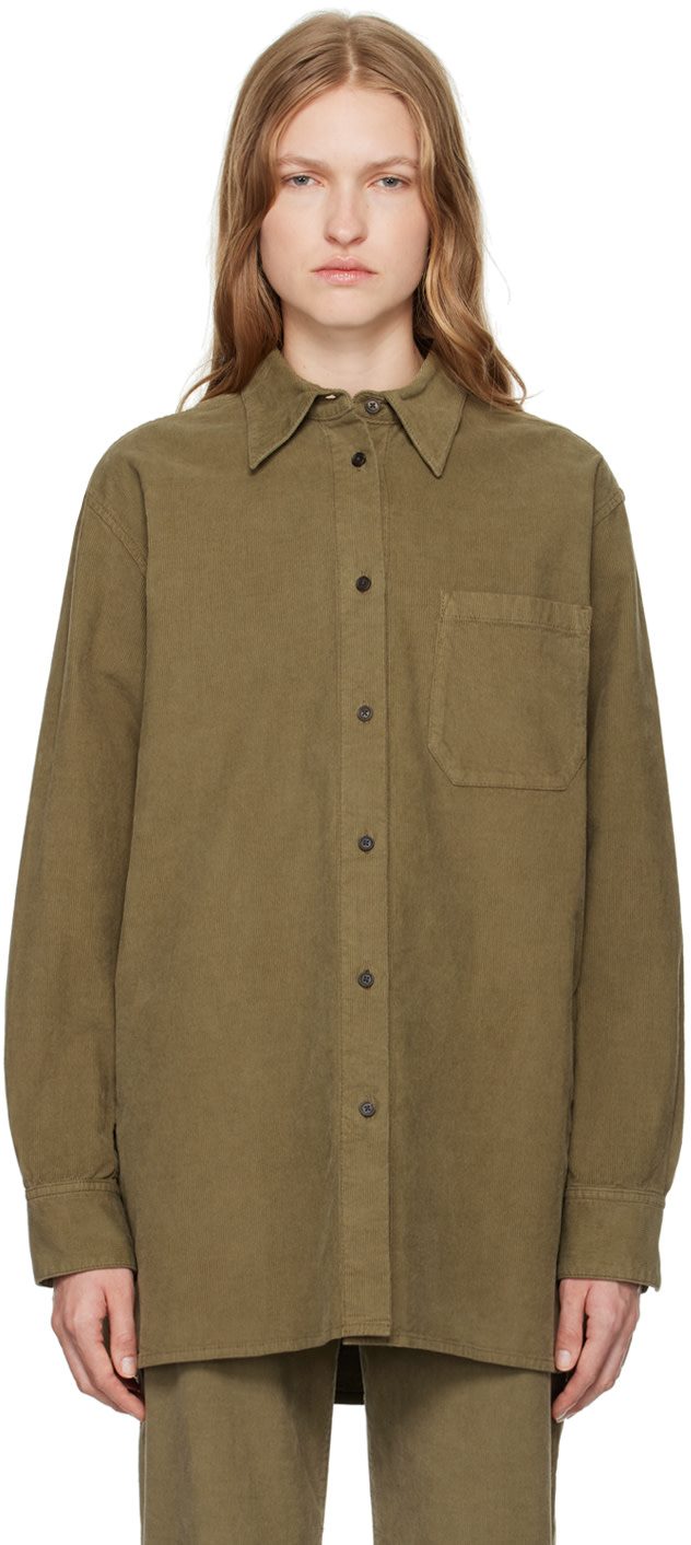 The Row Khaki Idro Shirt 242359F109013
