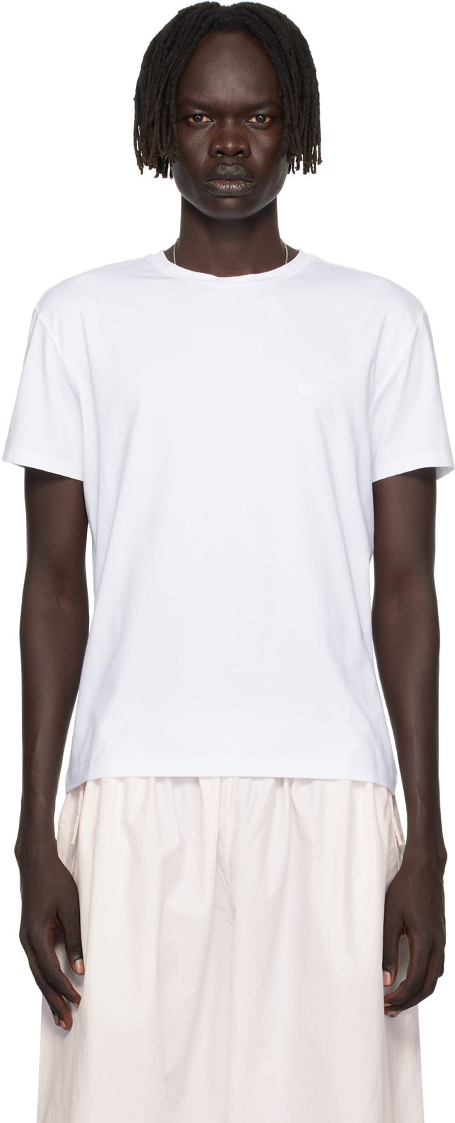White Regular Fit T-shirt 252129M213022