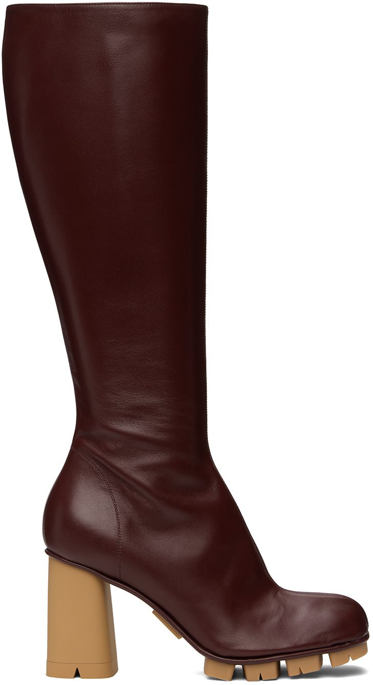 Burgundy Shore Boots 242798F115002
