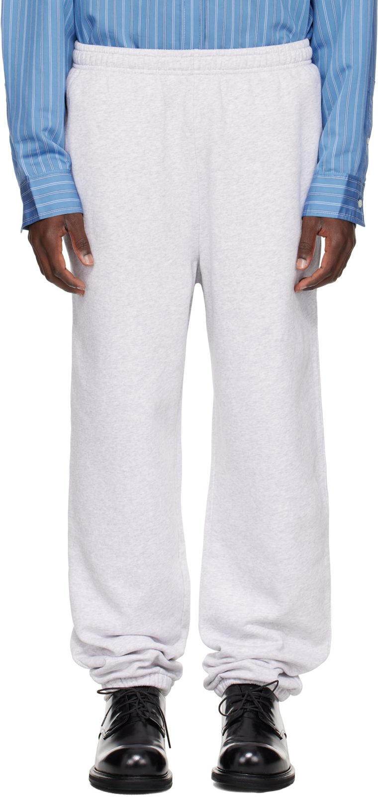 Gray Cotton Sweatpants 252129M190000