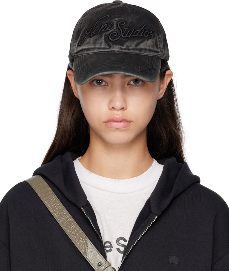 Black Logo Cap 252129F016013