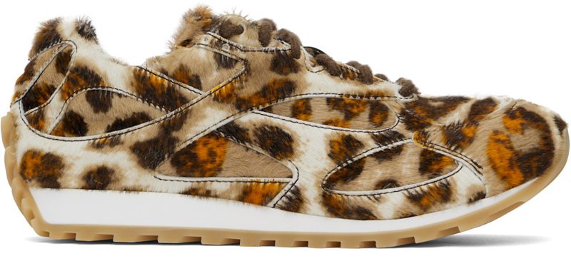 Brown & Orange Orbit Sneakers 251798F128000