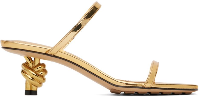 Gold Knot Mules 241798F125001