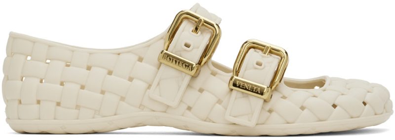 오프화이트 Amy Mary-Jane Ballerina Flats 242798F124002