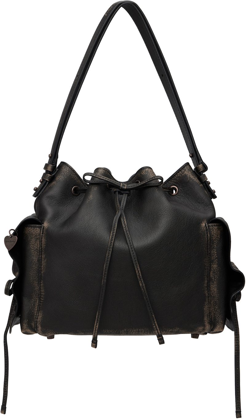Brown Multipocket Bucket Bag 252129F046021