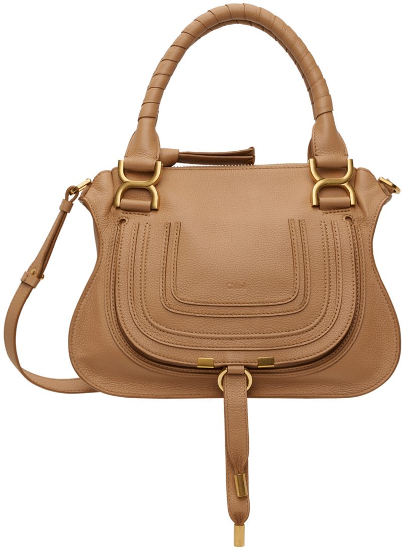 Chloe Tan Small Marcie Bag 242338F048007